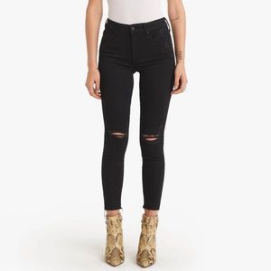 Mother The Looker ankle fray